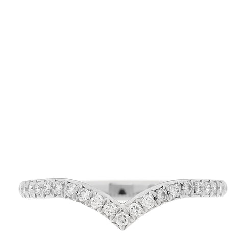 Platinum Diamond Soleste V Band Ring 53 6.5