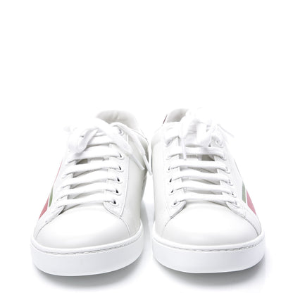 Gucci Calfskin Interlocking G Womens New Ace Sneakers 36.5 White Red Flame Green 3 of 11