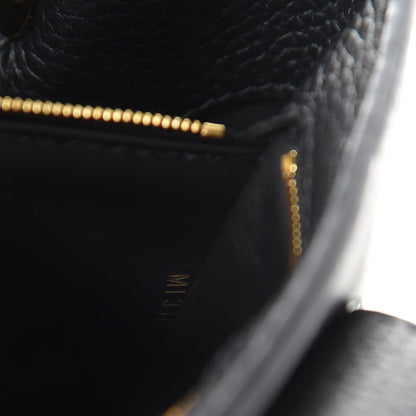 Louis Vuitton Taurillon Studded Sol Capucines PM Black 7 of 11