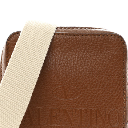 Valentino Garavani Pebbled Calfskin Logo Small Crossbody Bag Selleria 7 of 9
