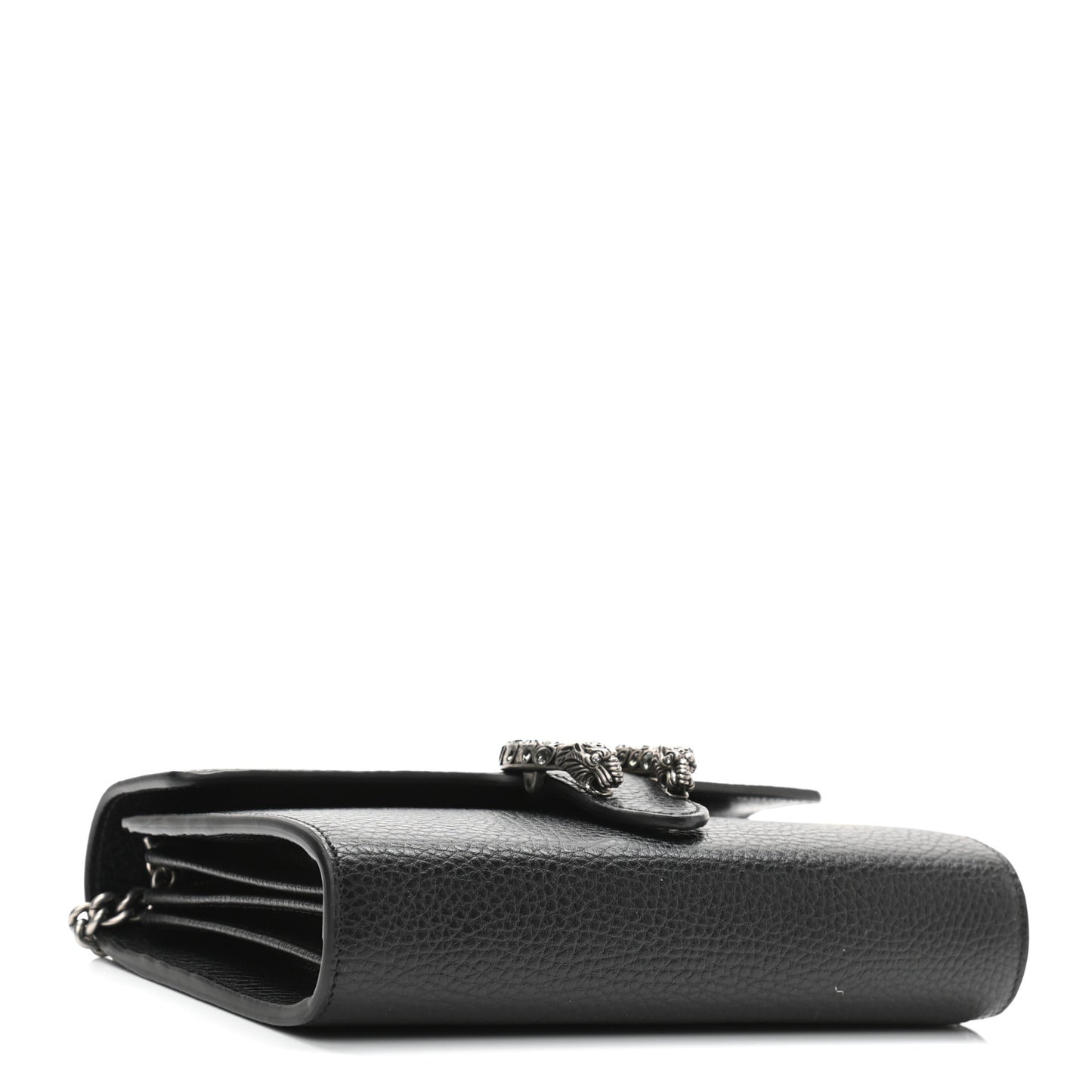 Calfskin Mini Dionysus Chain Wallet Black