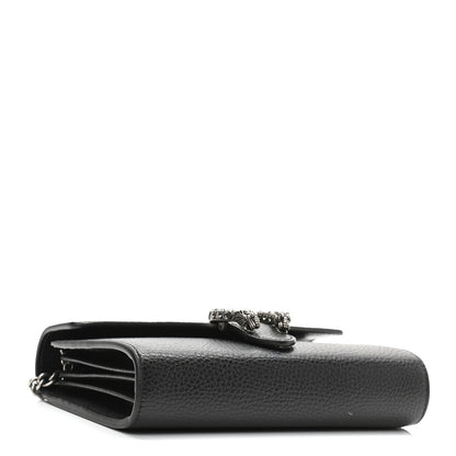 Gucci Calfskin Mini Dionysus Chain Wallet Black 4 of 11