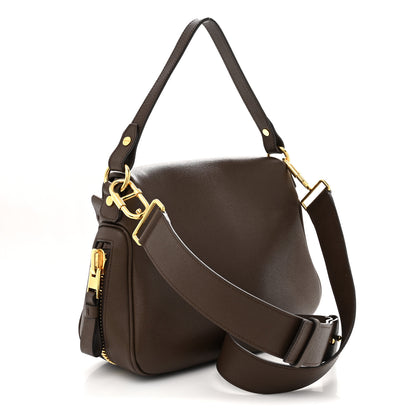 Tom Ford Grained Calfskin Medium Jennifer Crossbody Bag Brown 3 of 13