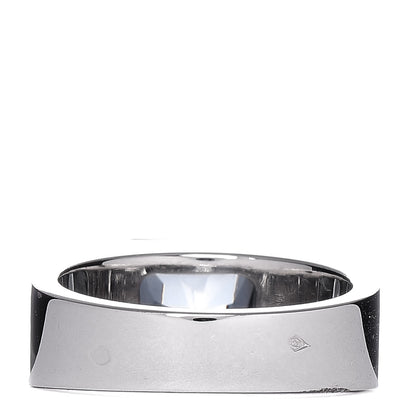 Cartier 18K White Gold Aquamarine Tank Ring 49 4.75 4 of 5