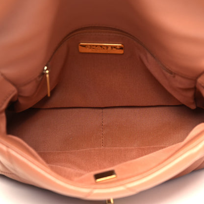 Chanel Lambskin Quilted Medium Chanel 19 Flap Brown 8 of 10