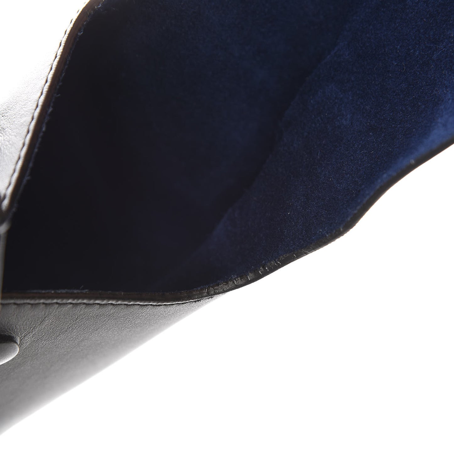 Smooth Calfskin Large Bi-Color Tie Knot Tote Black Navy