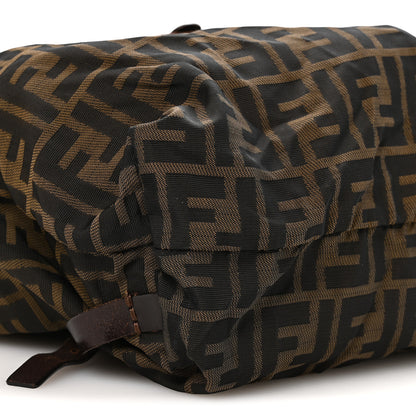 Fendi Zucca Drawstring Flap Backpack Tobacco 8 of 9