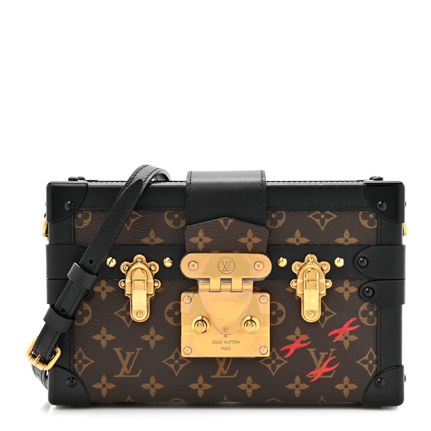 Louis Vuitton Monogram Petite Malle Black 1 of 12