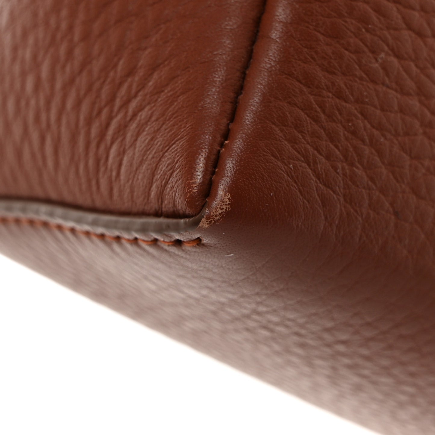 Grained Calfskin L19 Extra Pocket Pouch Kummel