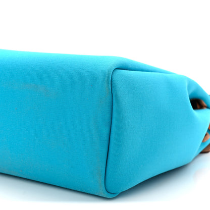 Hermes Toile Officier Vache Hunter Verso Herbag Zip Retourne PM 31 Bleu Azteque Menthe 11 of 11