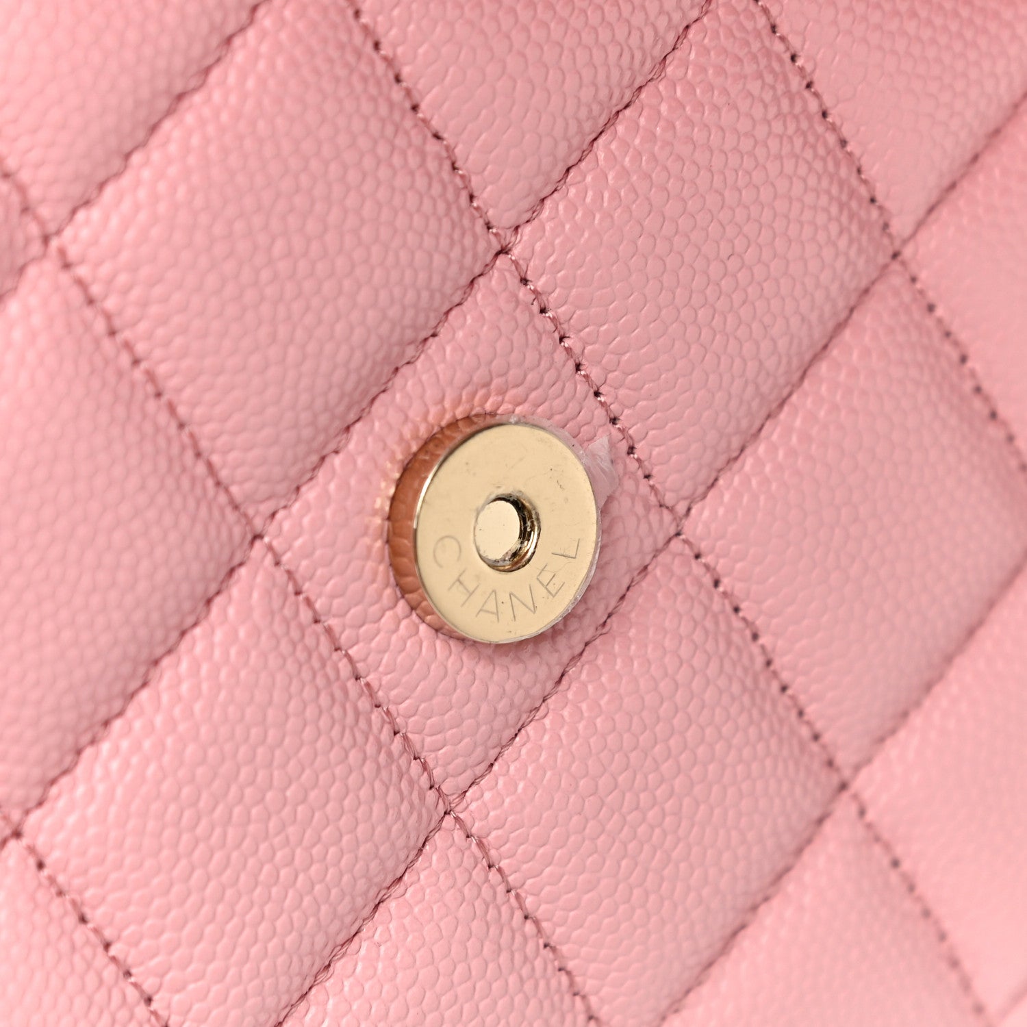 Chanel Caviar Quilted Wallet on Chain WOC Light Pink 11 of 12