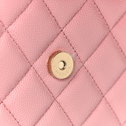 Chanel Caviar Quilted Wallet on Chain WOC Light Pink 11 of 12