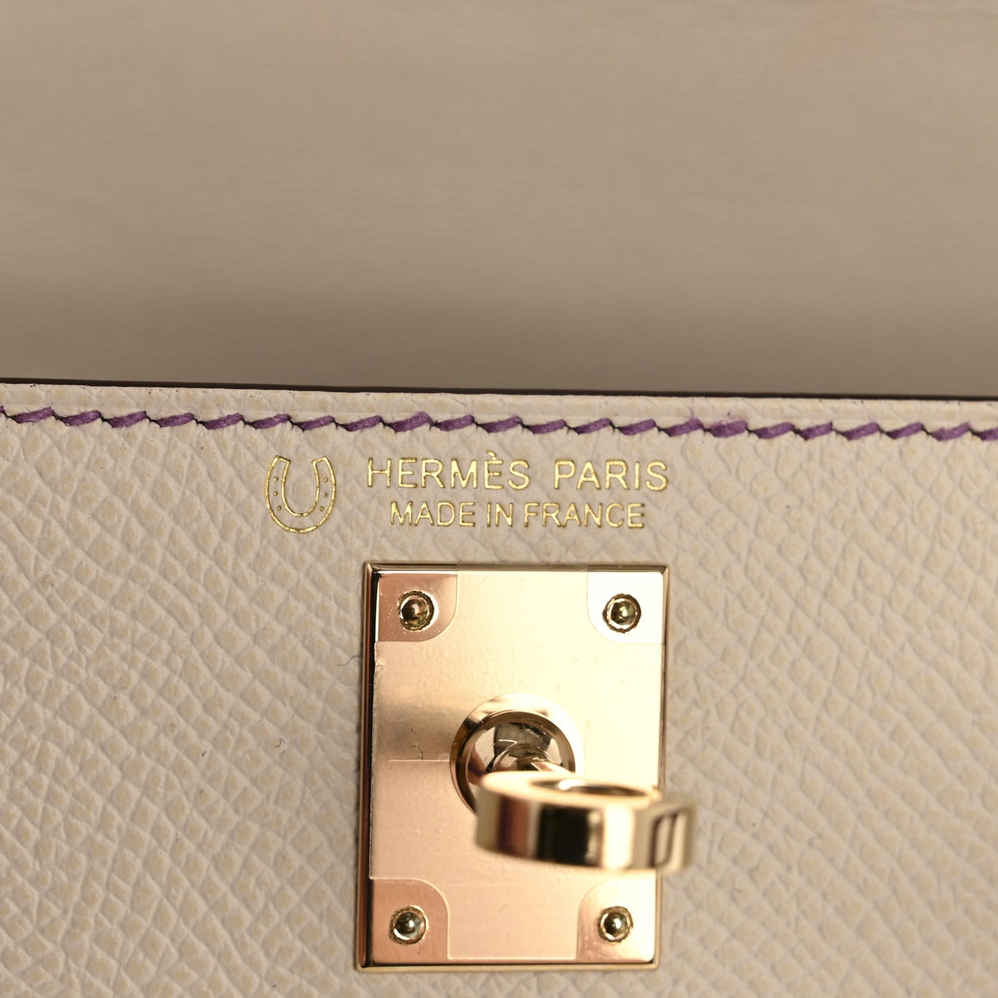 Epsom Horseshoe Mini Kelly Sellier 20 Craie Anemone