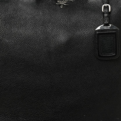Prada Vitello Daino Tote Black 7 of 24