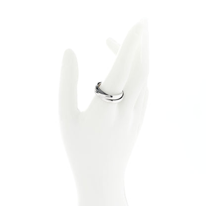 Cartier 18K White Gold Black Ceramic Trinity Ring 64 10.75 2 of 5