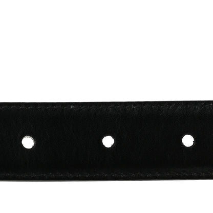 Celine Box Calfskin Medium 25mm Triomphe Belt 80 32 Black 4 of 7
