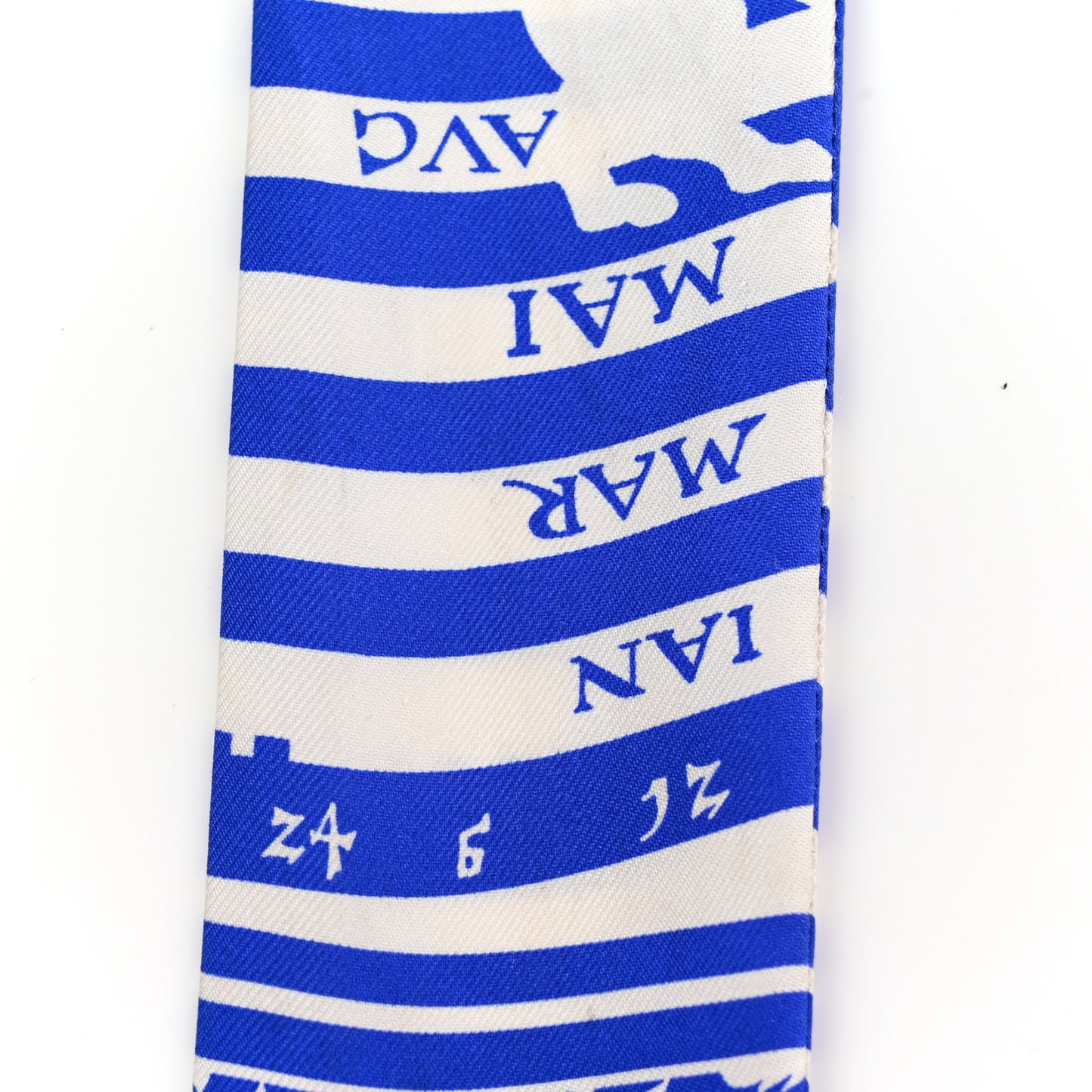 Silk Astrologie a Pois Twilly Bleu Royal Black White
