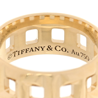 Tiffany 18K Yellow Gold T True Wide Ring 52 6 4 of 5