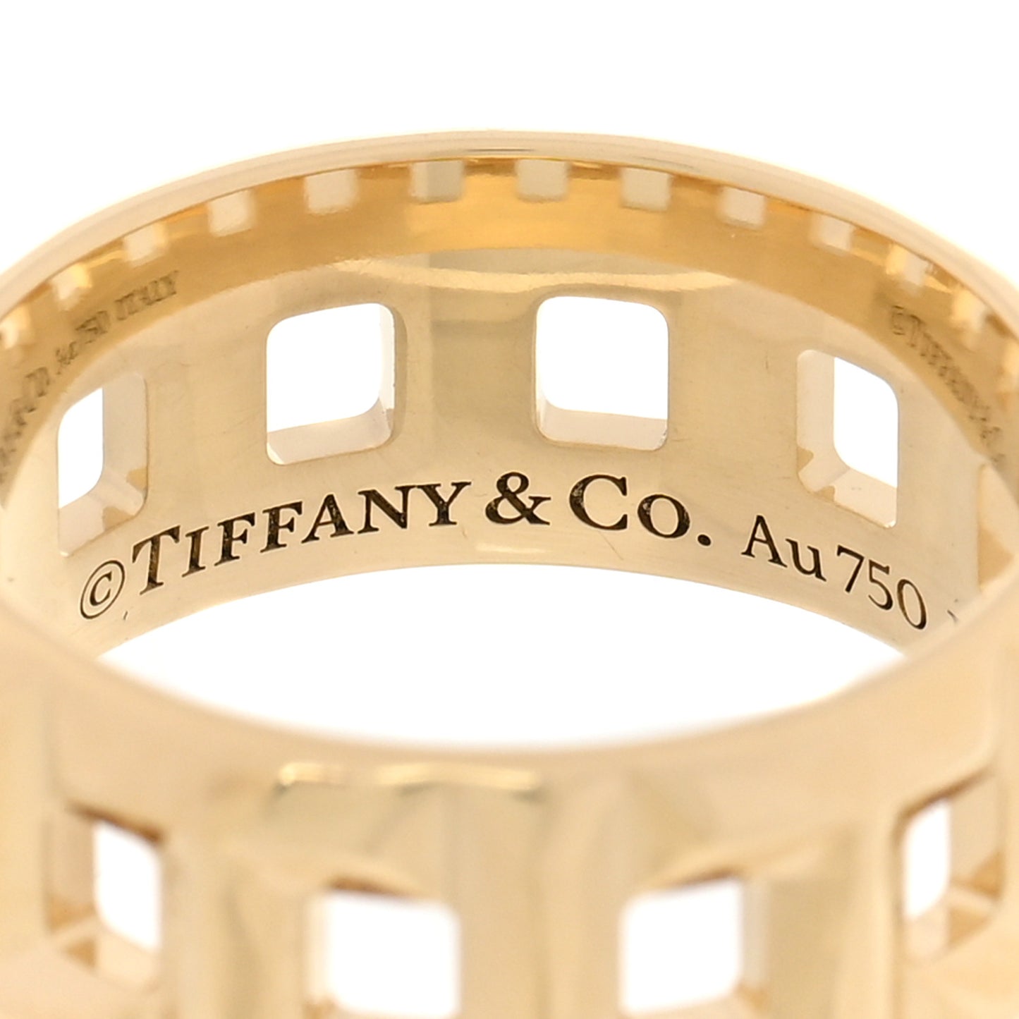 18K Yellow Gold T True Wide Ring 52 6