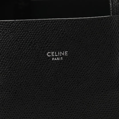 Celine Grained Calfskin Small Vertical Cabas Black 6 of 11