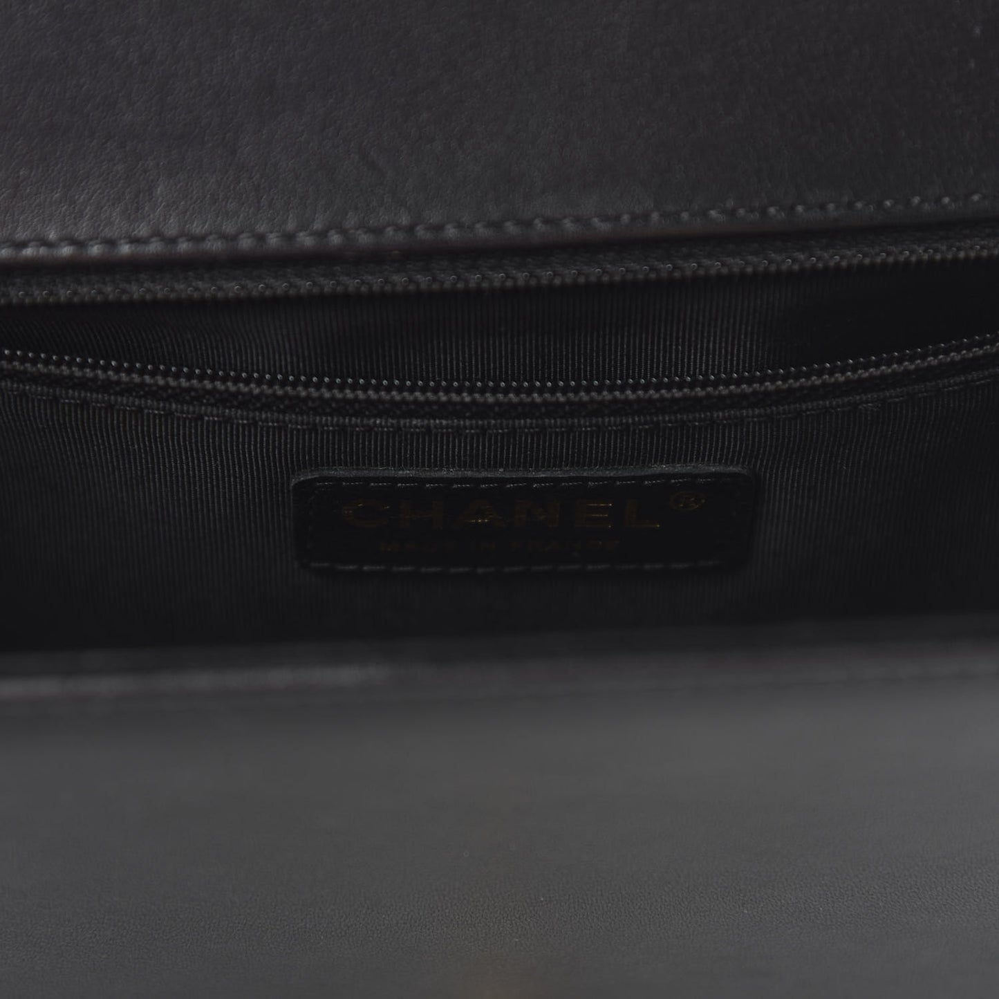 Calfskin Quilted New Medium Boy Flap Black