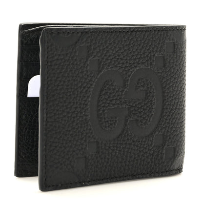 Gucci Piuma Calfskin Jumbo GG Embossed Wallet Black 3 of 6