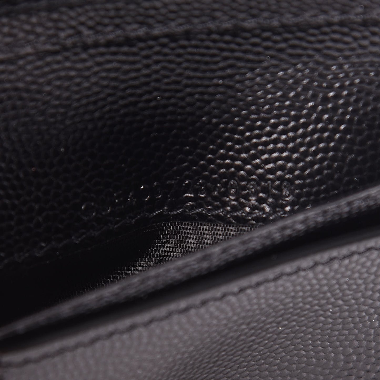 Grain De Poudre Matelasse Chevron Monogram Compact Zip Around Wallet Black