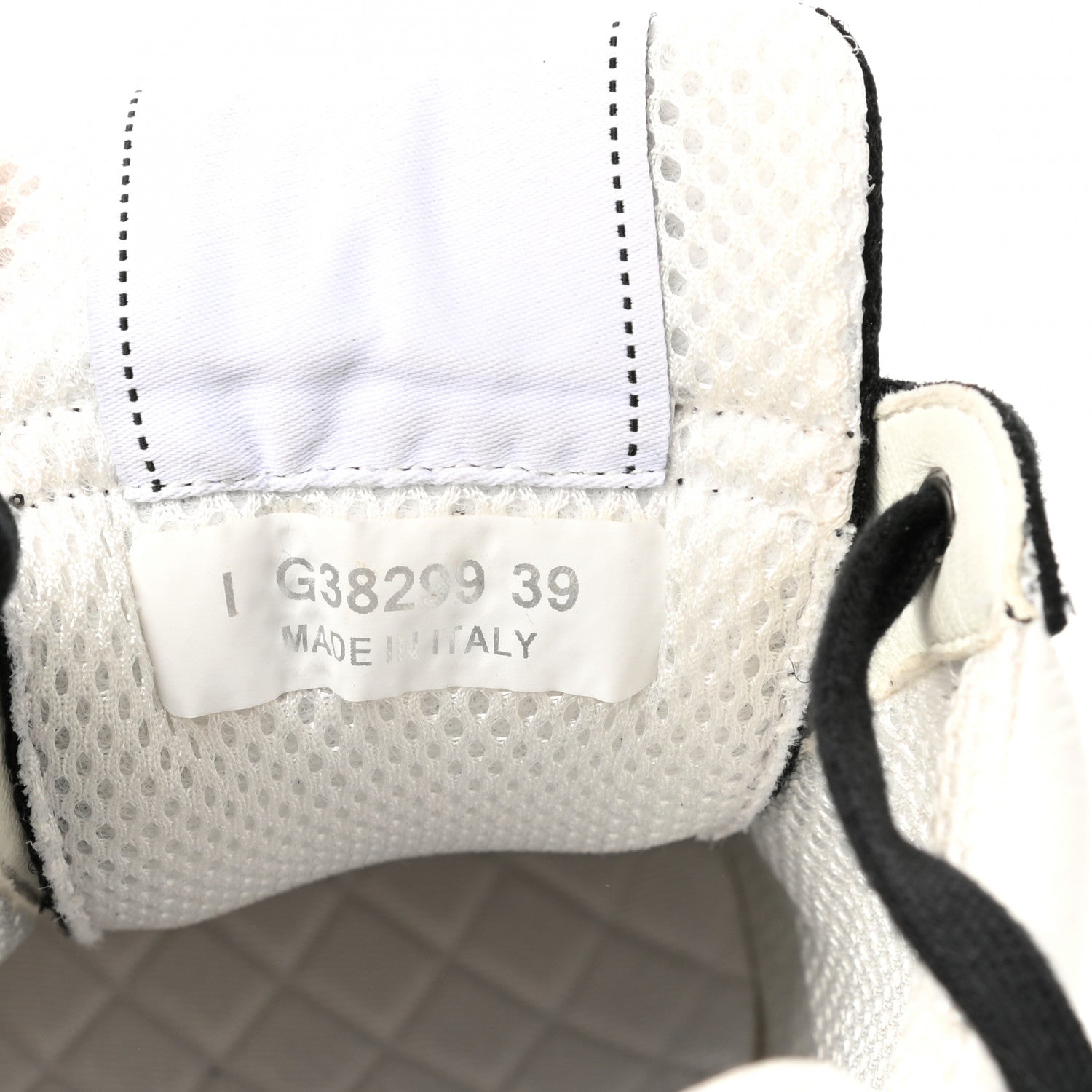 Chanel Mesh Suede Grained Calfskin Womens CC Sneakers 39 Black White 7 of 8