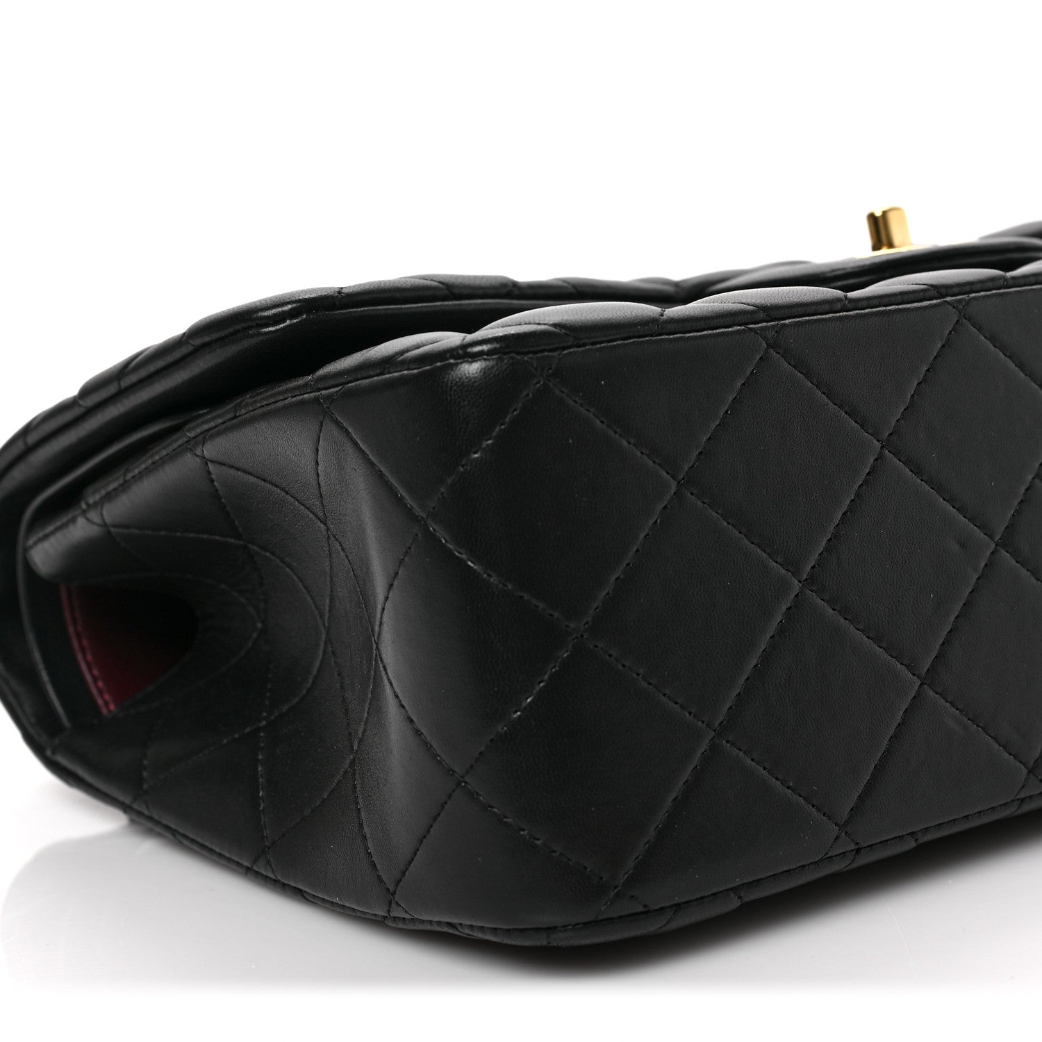 Chanel Lambskin Quilted Jumbo Double Flap Black 7 of 8