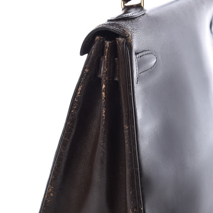 Hermes Box Kelly Retourne 28 Chocolate 36 of 45