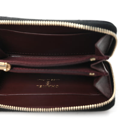 Chanel Caviar Quilted Zip Coin Purse Black 5 of 7
