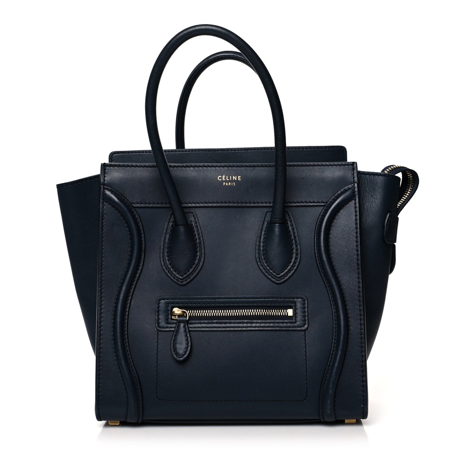 Smooth Calfskin Micro Luggage Navy