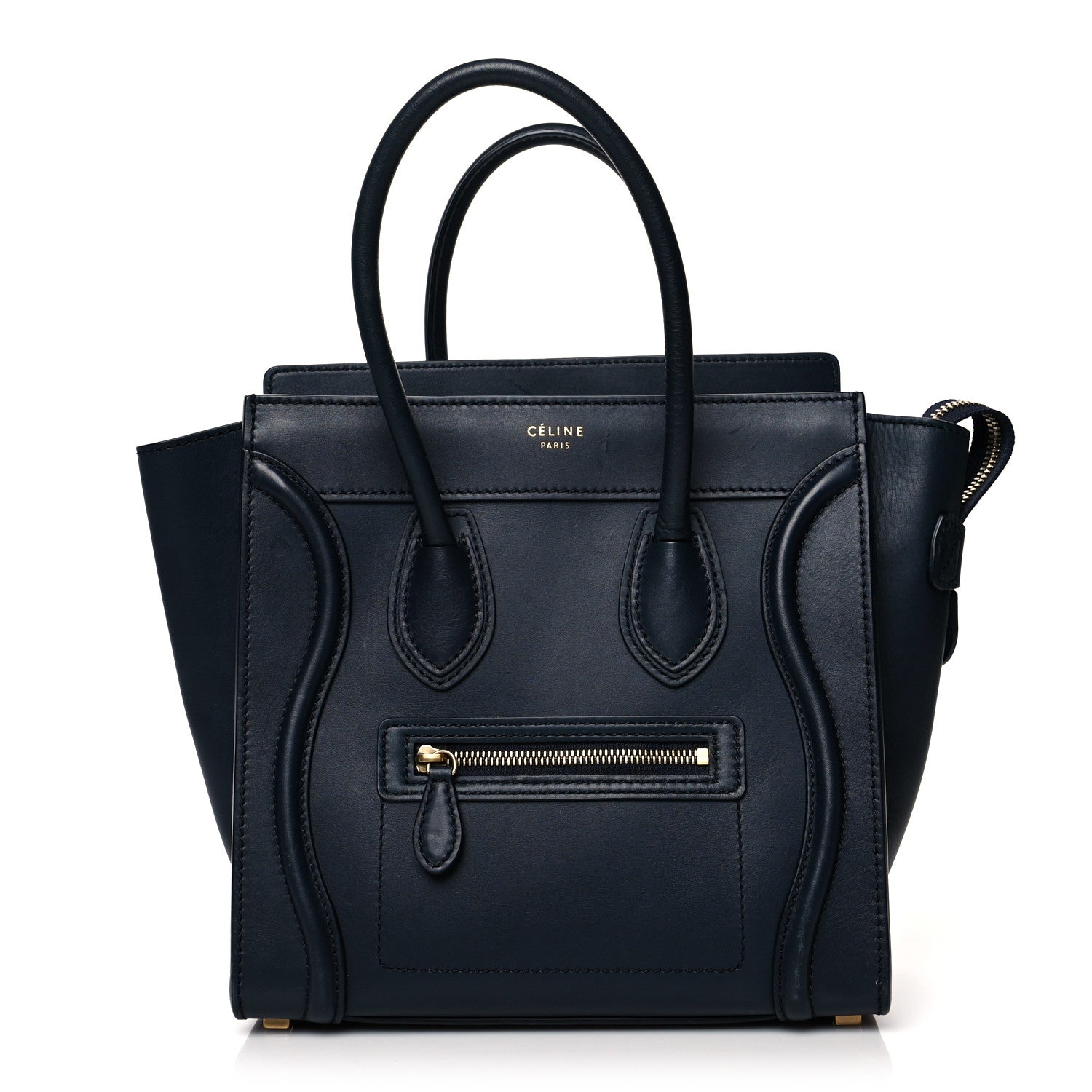 Celine Smooth Calfskin Micro Luggage Navy 1 of 12