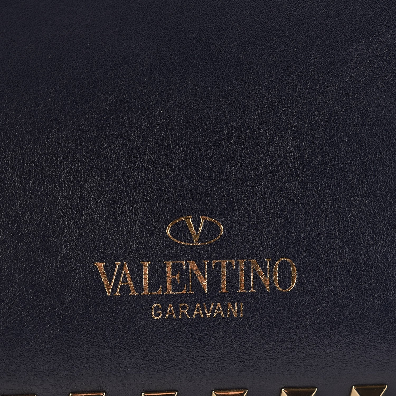 Valentino Garavani Vitello Small Rockstud Tote Marine 7 of 11