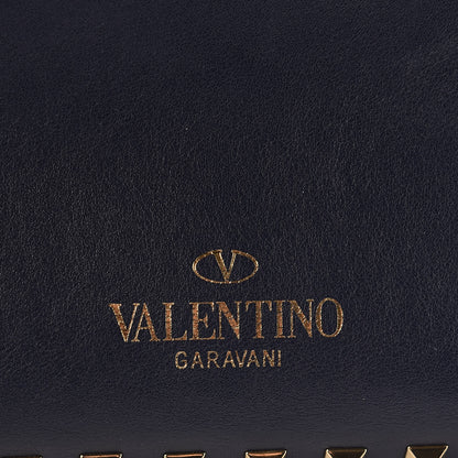 Valentino Garavani Vitello Small Rockstud Tote Marine 7 of 11