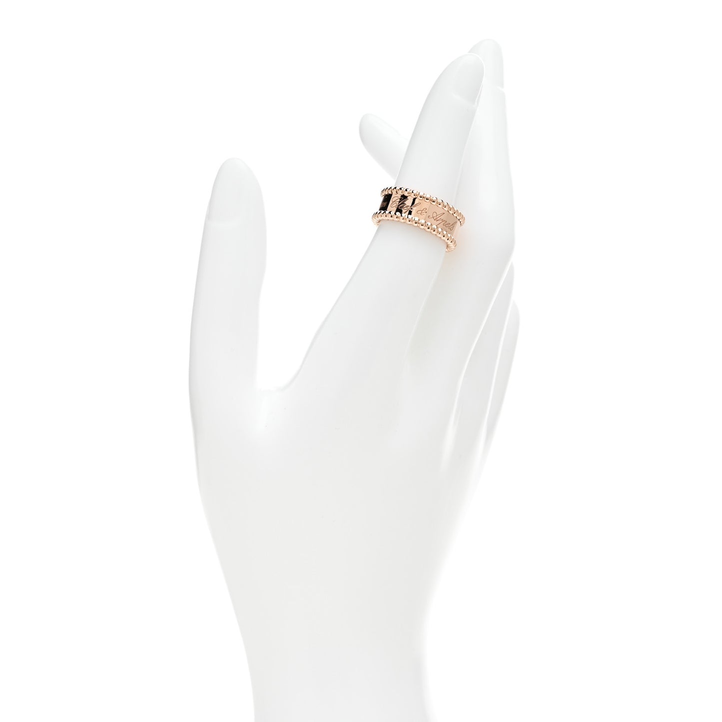 18K Rose Gold Perlee Signature Ring 50 5.25