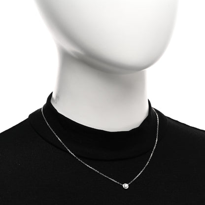 Cartier 18K White Gold Diamond LM D'Amour Pendant Necklace 2 of 5