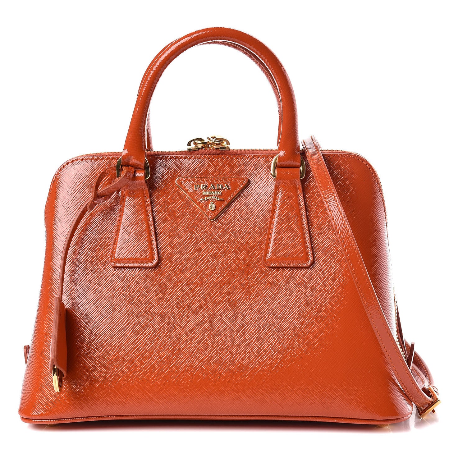 Saffiano Vernice Small Promenade Tote Arancio
