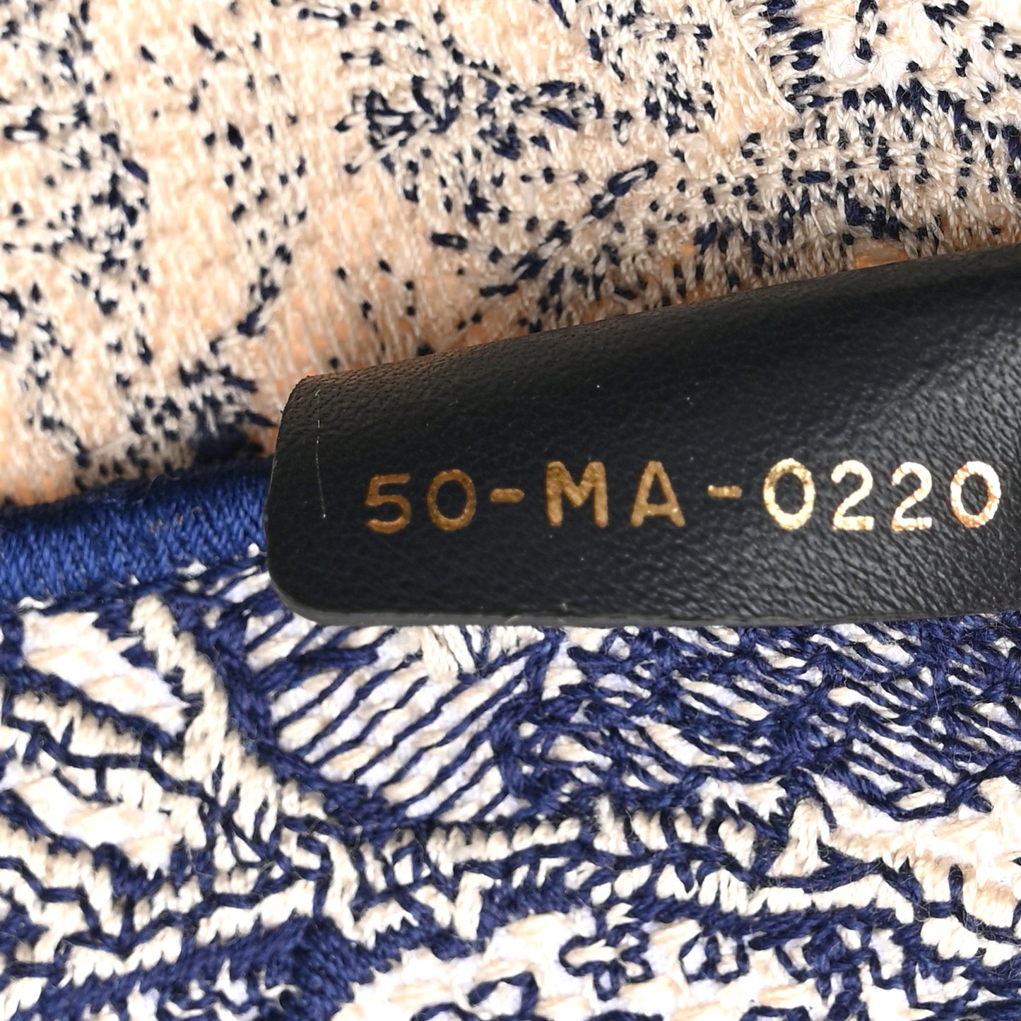 Canvas Embroidered Toile De Jouy Catherine Tote Blue