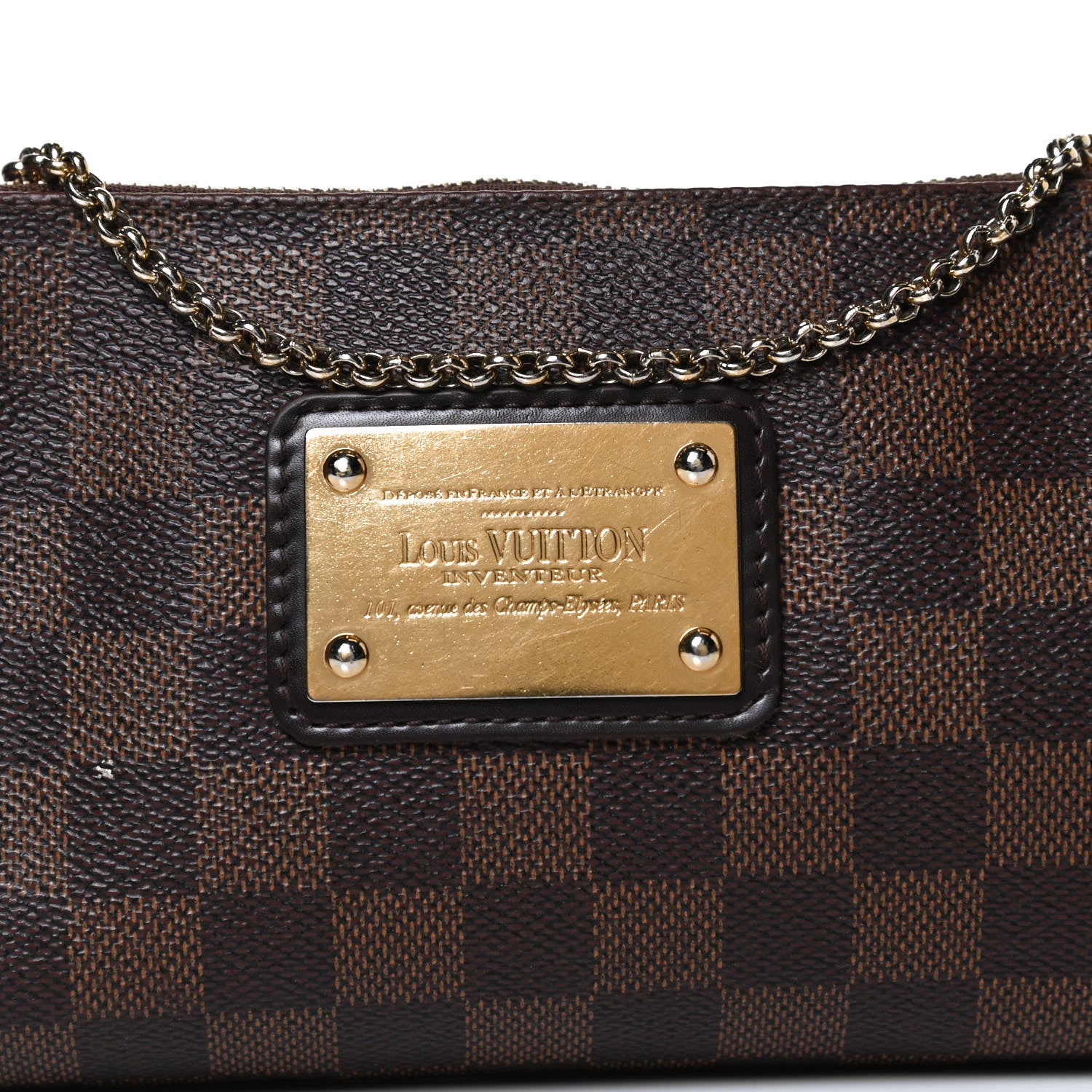 Louis Vuitton Damier Ebene Eva Clutch 15 of 15