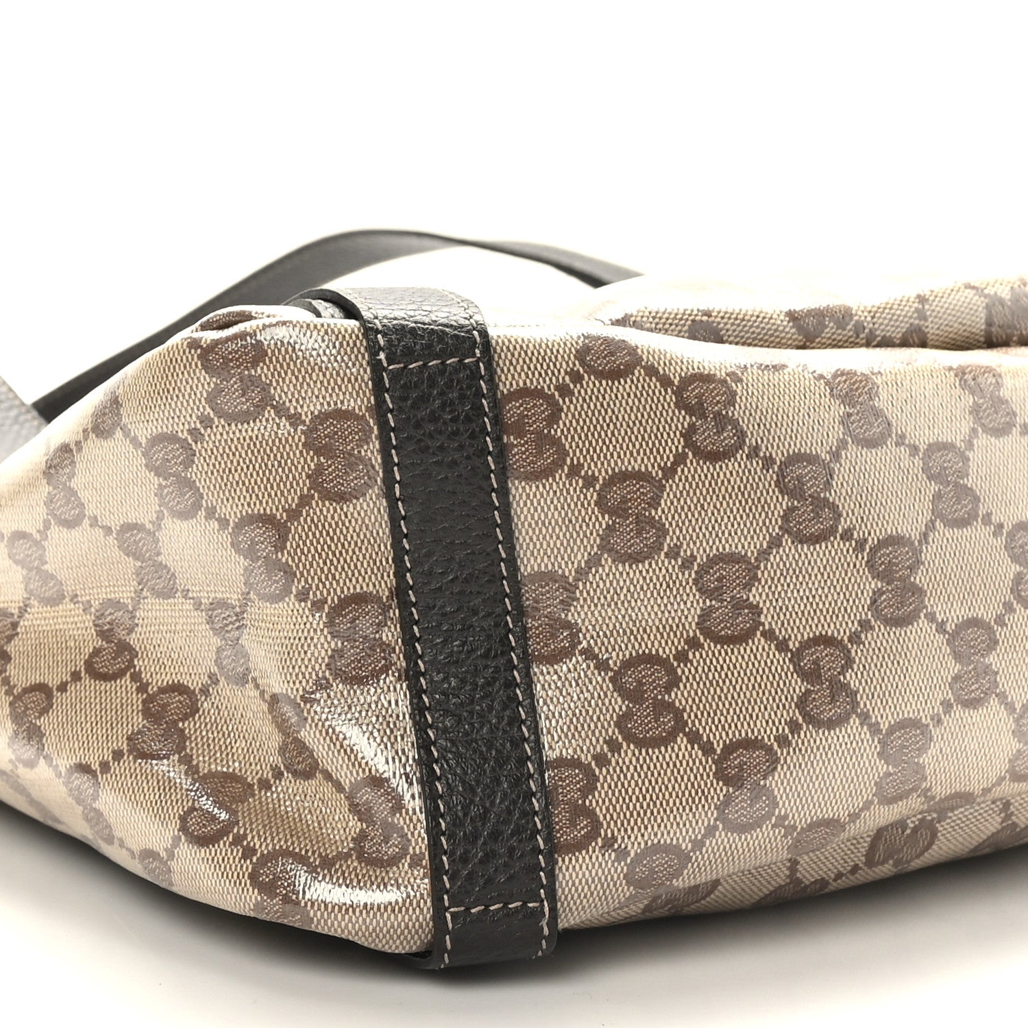 Gucci Crystal Monogram Medium Abbey Shoulder Bag Dark Brown 8 of 9