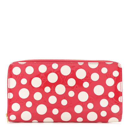 Louis Vuitton Vernis Kusama Infinity Dots Zippy Wallet Red 1 of 8