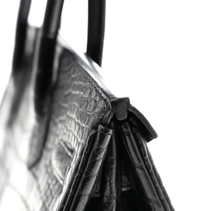 Hermes Matte Alligator Birkin 30 Black 11 of 13