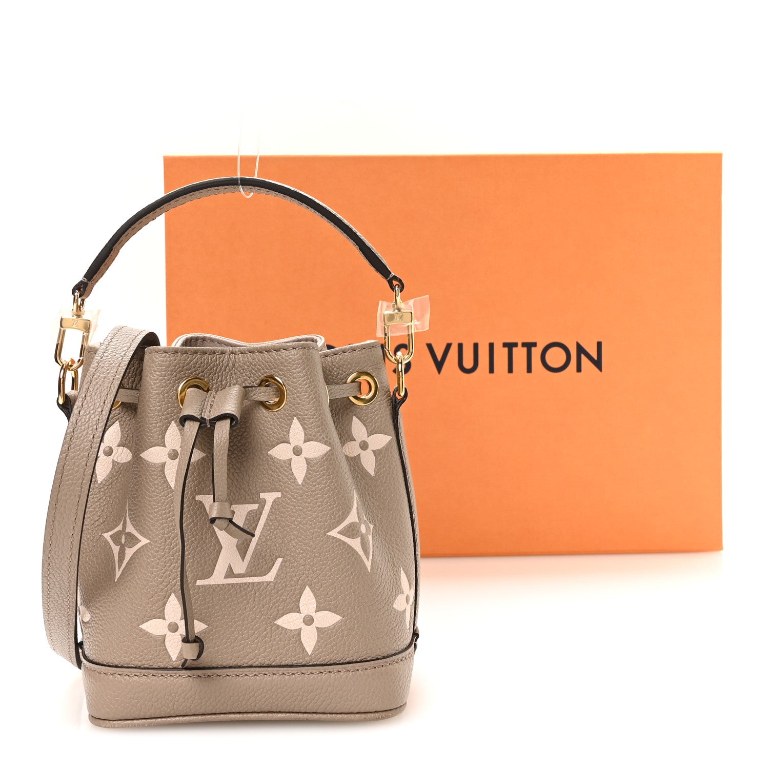 Louis Vuitton Empreinte Monogram Giant Nano Noe Tourterelle Creme 10 of 10
