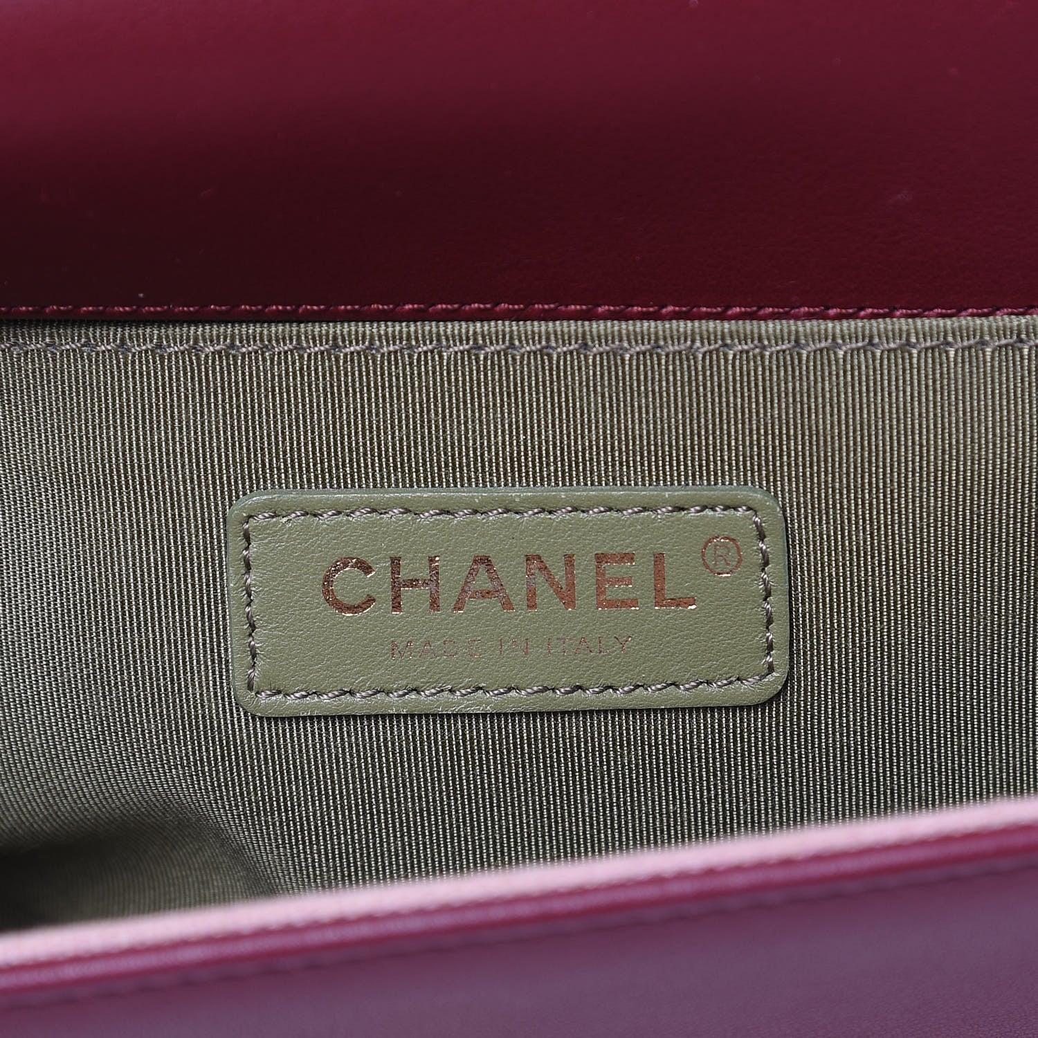Chanel Calfskin Quilted Medium Boy Flap Burgundy 6 of 15