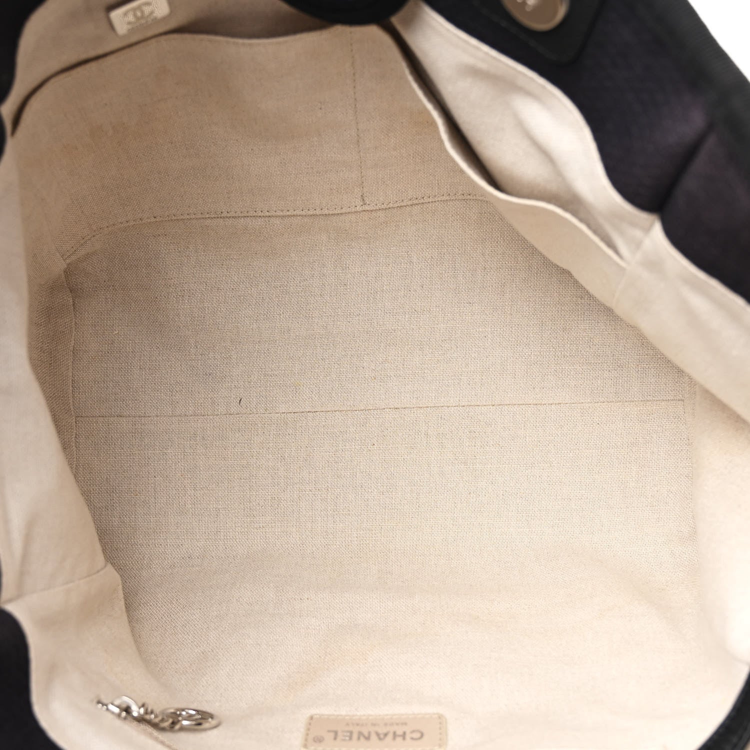 Chanel Mixed Fibers Calfskin Small Deauville Tote Black 5 of 17