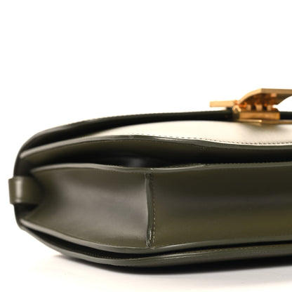 Celine Box Calfskin Classic Box Medium Flap Bag Army Green 10 of 12