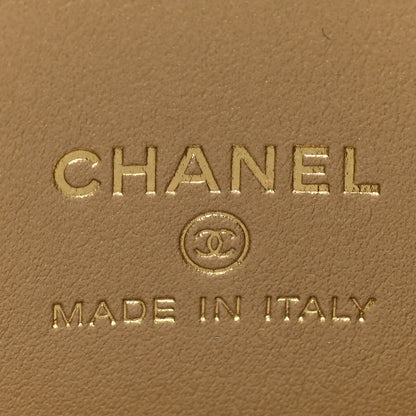 Chanel Lambskin Quilted Pearl Crush Mini Vanity Case With Chain Dark Green 5 of 9
