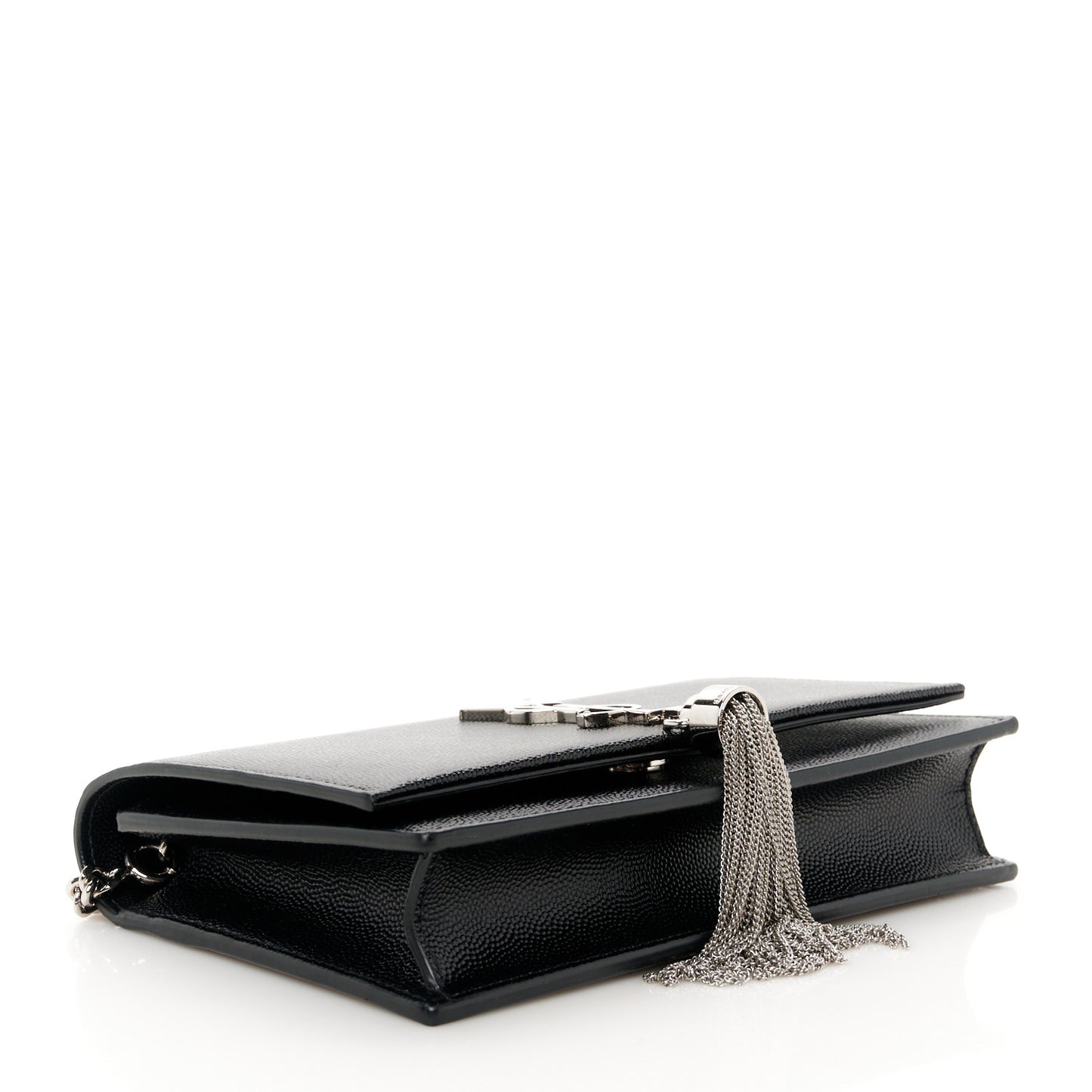 Grain De Poudre Classic Monogram Kate Tassel Chain Wallet Black