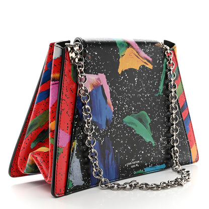 Louis Vuitton Calfskin Splash Print Trapeze Black White Red 3 of 10